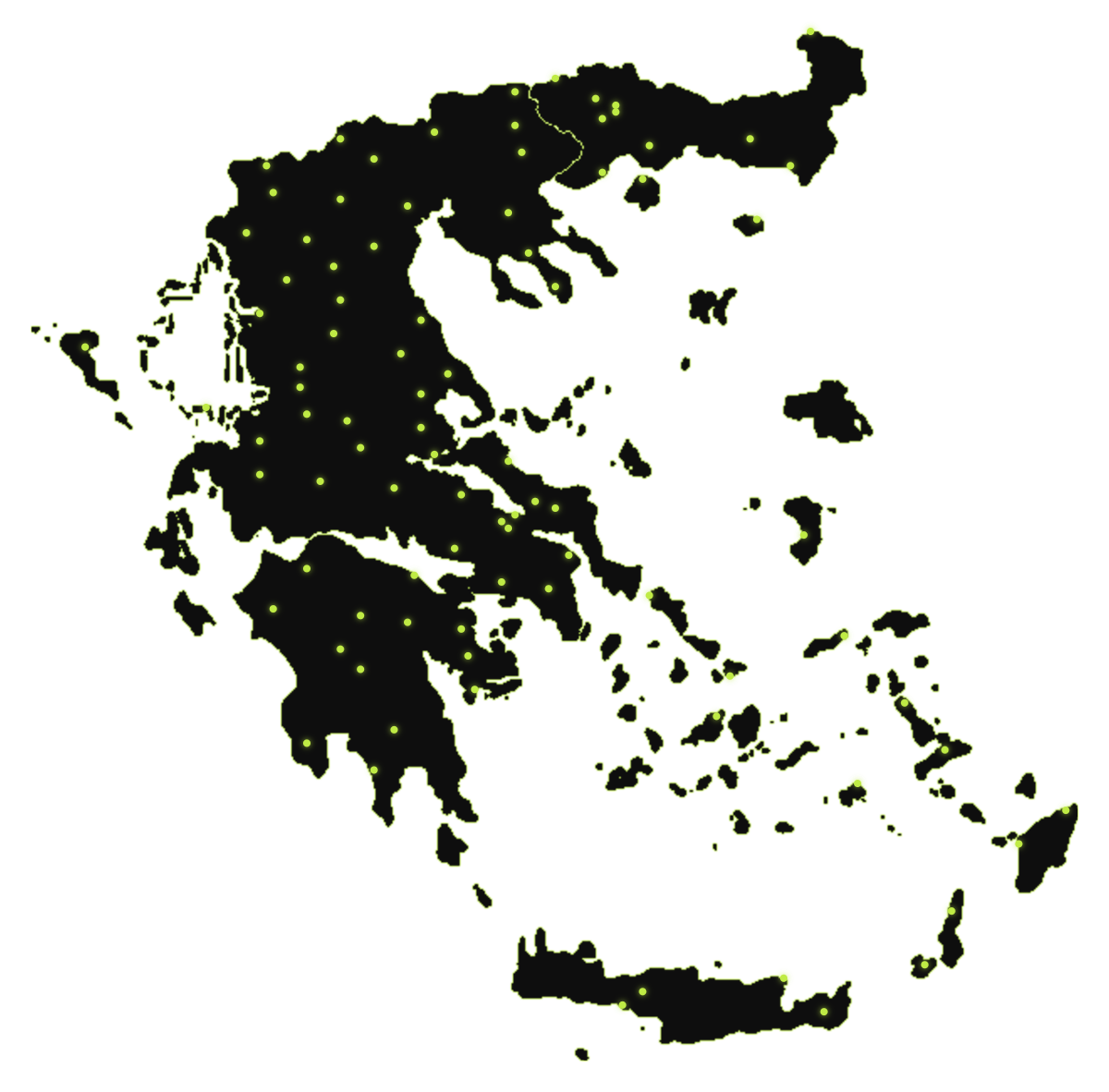 Χάρτης έργων Ελλάδας
